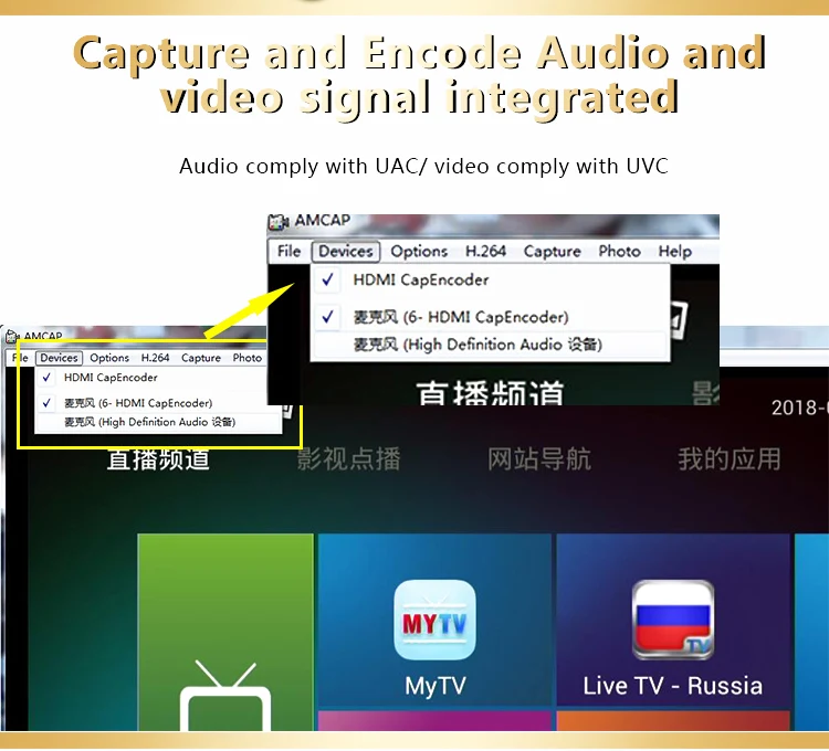 MJPG/H.264 wifi видео HDMI передатчик прямой трансляции беспроводной 1080P HDMI Карта видеозахвата