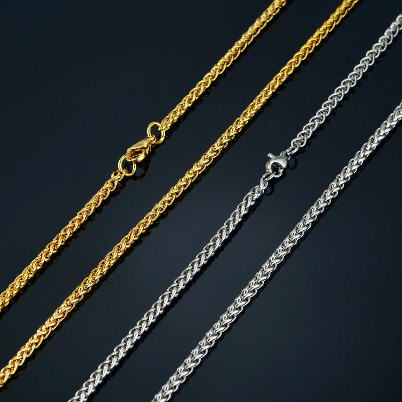Мужская и Женская Золотая подвеска 20/23/26 дюймов|rope chain necklace|gold necklacechain necklace |