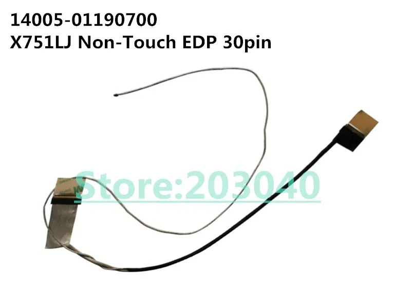 Ноутбук/ноутбук LCD/LED/LVDS кабель для Asus X751 X751L X751LD X751LJ X751LN X751LX X751MA F751 14005 01190700 Non Touch EDP