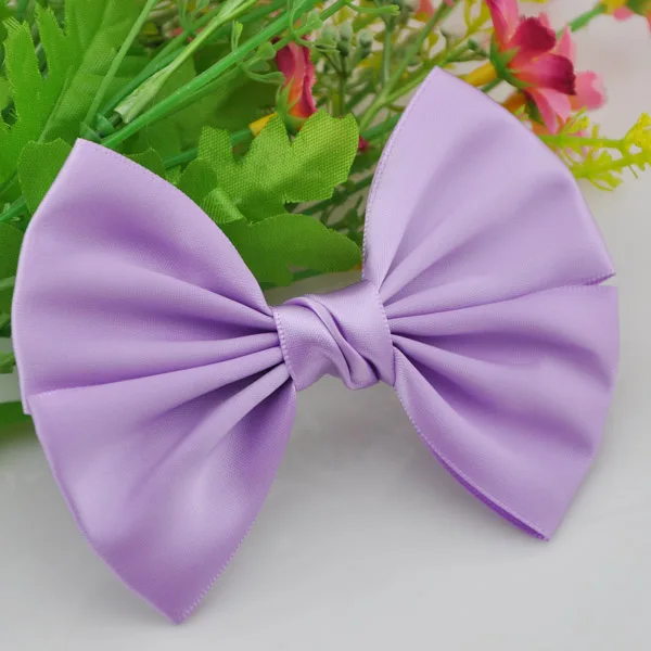 5 шт. большой атласные банты Свадебная аппликация своими руками шитьё вручную цветами B156 - Цвет: Purple