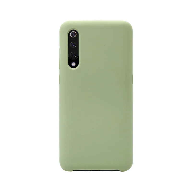 green Жидкий силиконовый чехол для Xiaomi Mi 6 8 9 Redmi 4X5 5A 6A S2 Redmi Note 4X4 Global Version, мягкий чехол для телефона из ТПУ ярких цветов - Цвет: green