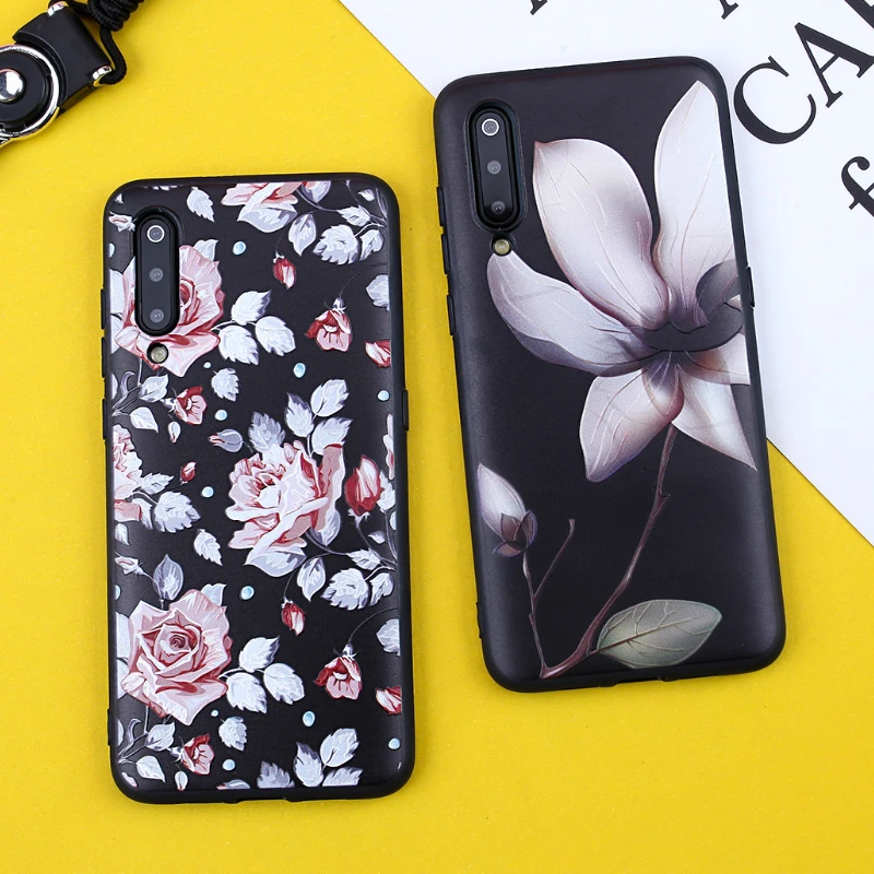 Phone Case for Redmi Note 7 Pro cases For Xiaomi Mi9 Mi8 Mi6X 4x 5Plus 6A 6Pro 5 6 Matte Soft TPU Flowers Covers |