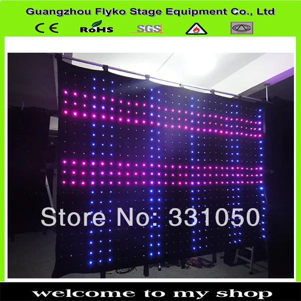 Светодиодная занавеска для сценического видео и фона | Лампы освещение