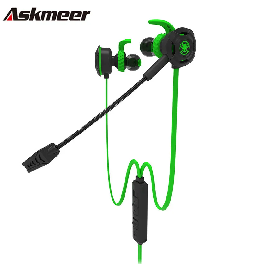Askmeer Игровые наушники с ушками лучшие стерео спортивные шлем микрофоном Микрофон