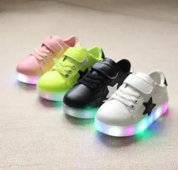 New children shoes with light 2016 autumn baby boys girls LED chaussure enfant kids fashion breathable sneakers | Детская одежда и