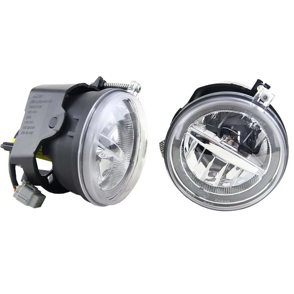 2 шт. светодиодный противотуманный фонарь 10 Вт с угловыми глазами Halo для Jeep Commander