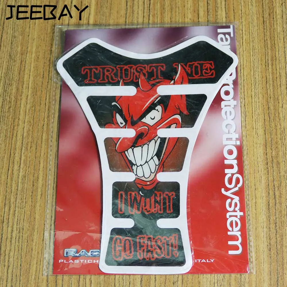 

JEEBAY 20pcs devil logo motorcycle tank pad motorcycle protector tank moto decals tank sticker tankpad stickers