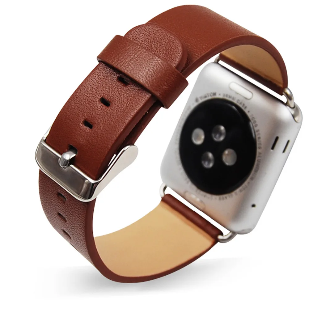 Кожаный ремешок для apple watch band 44 мм 40 42 38 аксессуары из натуральной кожи наручных