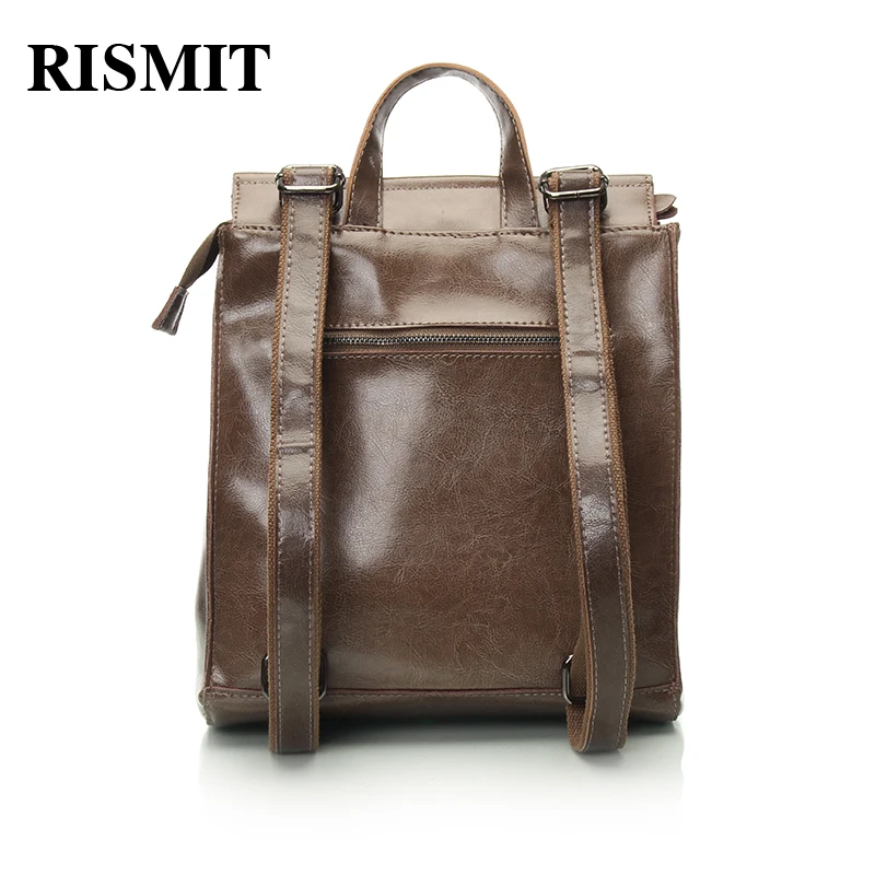 РАСПРОДАЖА RISMIT Натуральный коженый женский рюкзак а таже можно использовать как