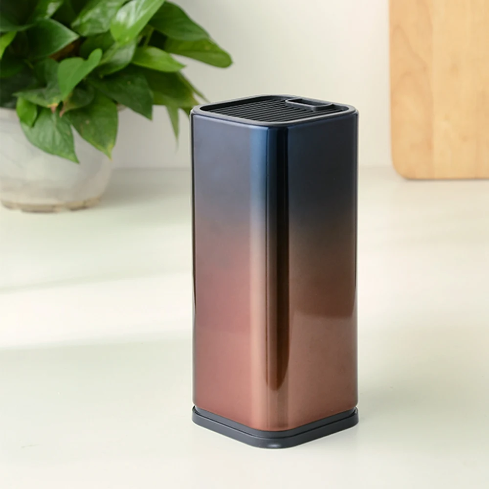 Дамасская кухонная подставка для ножей нержавеющая сталь блок Держатель модный