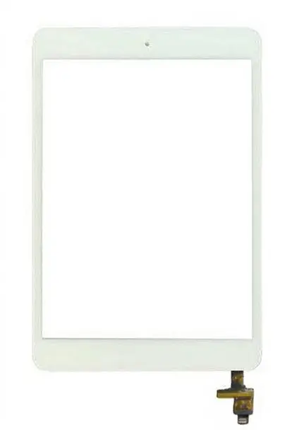 Белый Новинка 7,9 ''дюймовый дигитайзер сенсорная панель для ipad mini 2 retina с IC разъемом+ кнопка Home Flex Tablet PC защита - Цвет: Белый