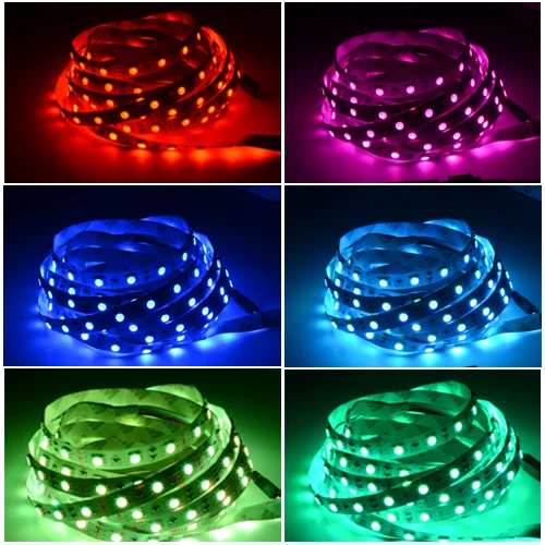 

Foxaon Brand 5050 LED Strip 5M 300Led SMD RGB 60LED/M Epistar SMD Lamps DC12V flexible light + 44key IR Remoter Lighting 5M/Roll