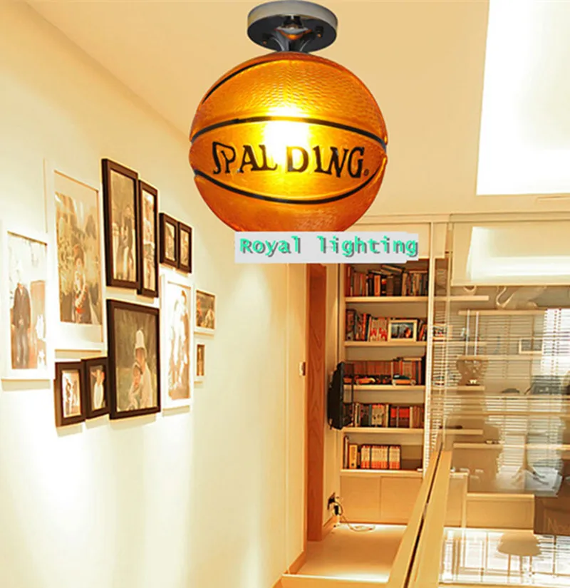 1 шт. коричневая корзина Шариковая лампа стеклянный потолочный светильник
