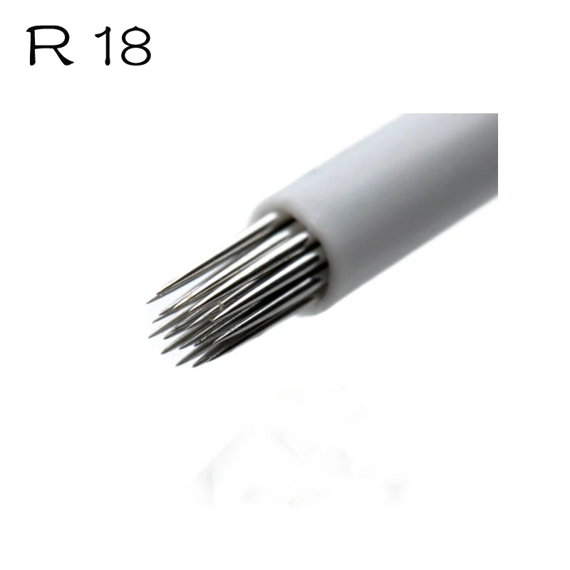 Иглы для микроблейдинга лезвие бровей затенение булавка R18 руководство по