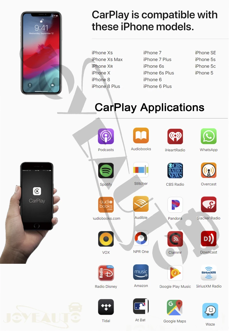 Joyeauto Wifi Wireless Apple Car Play Carplay For Maserati Retrofit- Ghibli Quattroporte with iSO13/Android Mirroring