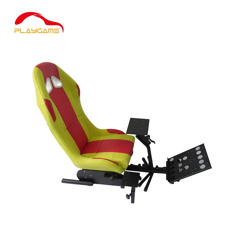 GY Yellow Drift Racing Simulator кожаное складное игровое сиденье для Logitech G29 ps Xbox|Кресла и