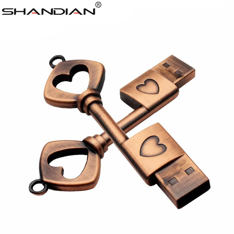 Usb флеш накопитель SHANDIAN в виде сердца 4/8/16/32/64 ГБ|32g usb|memory stickflash pen drive |