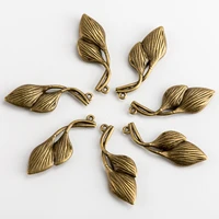 diy alloy leaf pendant for decoration charms jewelry findings components for jewelry making jz111