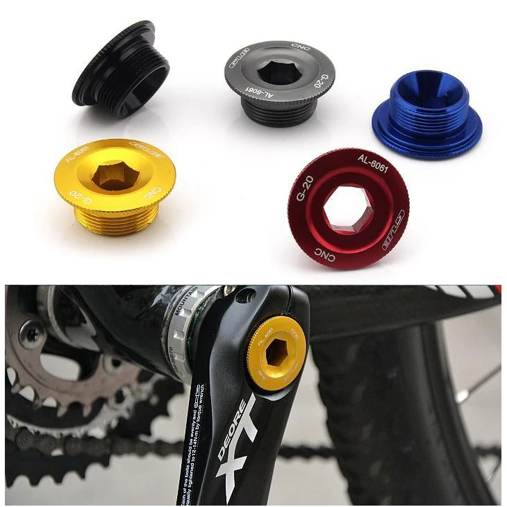 

Cheap Bottom Bracket Chainwheel BB Cranks Cover Cups Arm Bolt CNC AL6061 MTB Crankset Fixing Screw for Deore/SLX/XT