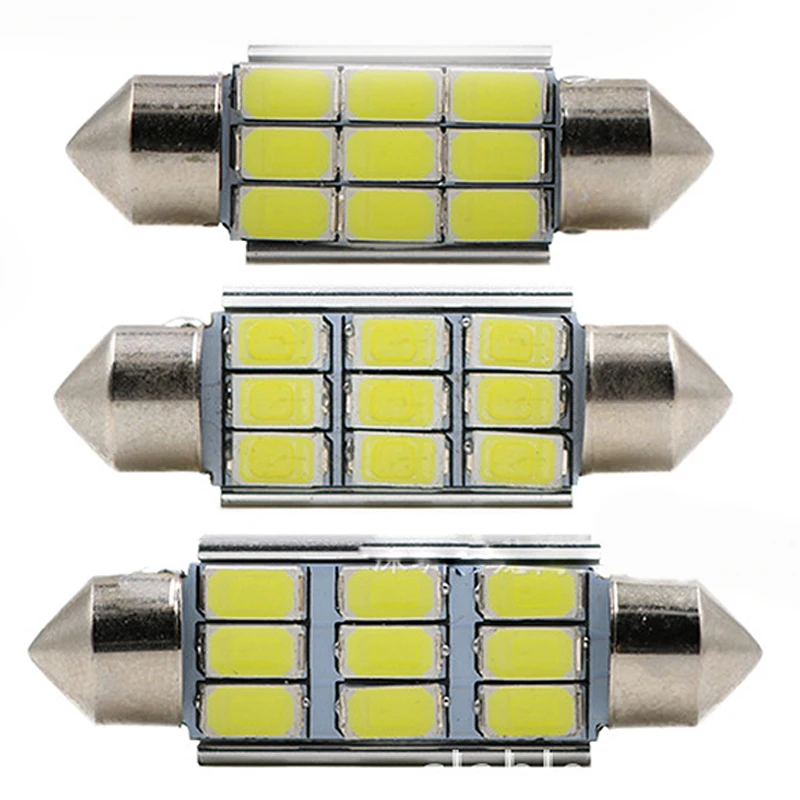 YSY 10 шт. C5W 9smd 36 мм/39 мм/41 мм 5730 двигатель транспортного