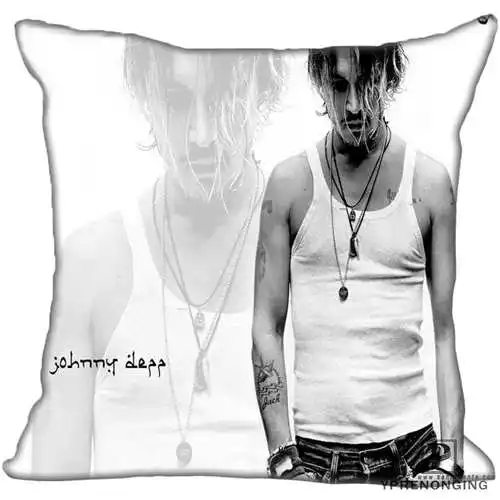 Pillowcase Для наращивания с лучшими продажами от Джонни Деппом(3) Наволочка на подушку, спальня дома квадратная Наволочка на молнии(с одной стороны)#190404-01-107 - Цвет: Pillowcase