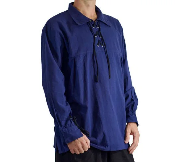 

2019 Adult Men Medieval Renaissance Grooms Pirate tunic top Larp Costume lace up Shirt Middle Age Viking Cosplay Top S-2XL