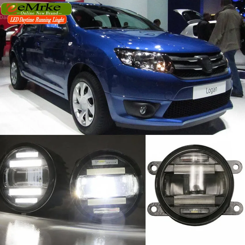 EeMrke автомобильный Стайлинг для Dacia Logan i ii 1 2 2004-2016 в светодиодный Противотуманные