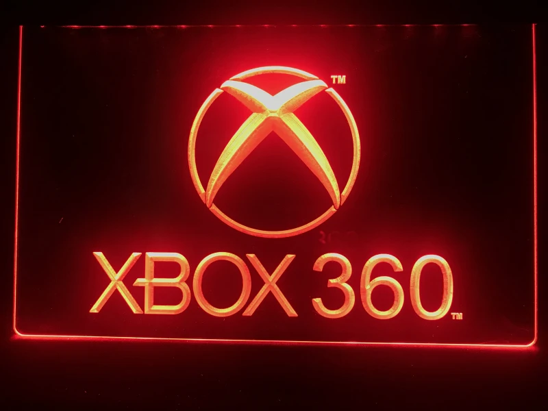 E003 XBox 360 светодиодный неоновый светильник знак