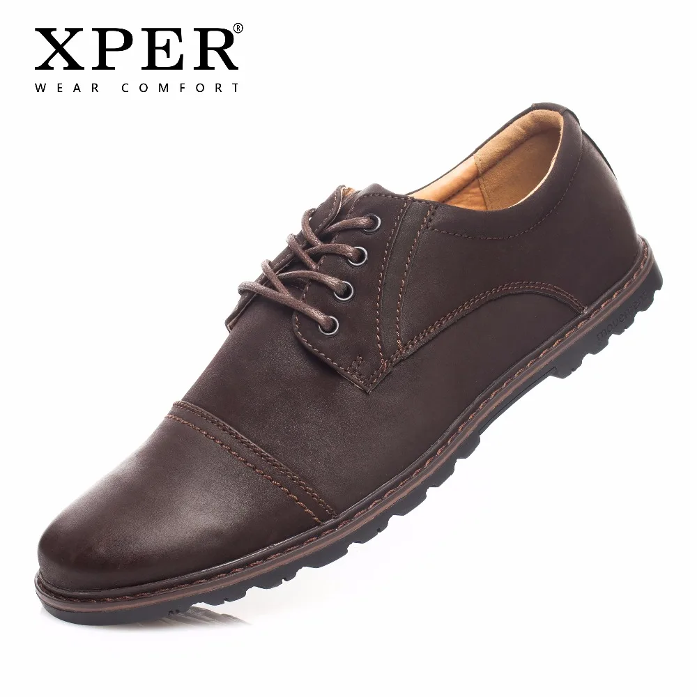 XPER/брендовая модная мужская обувь повседневная на шнуровке деловая одежда