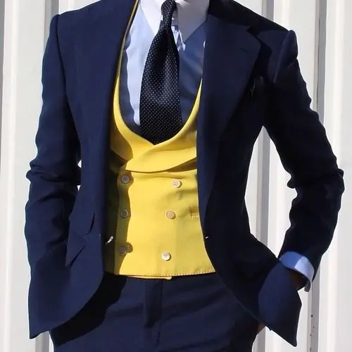 Желтый, двух однобортный жилет на свадьбу мужские жилетки Slim Fit самого модного дизайна, лучший Для мужчин британский стиль мужские жилеты