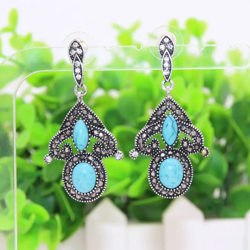 Модные женские марокканские Винтажные серьги Стразы фирменный дизайн Турецкая