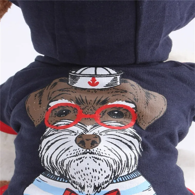 Small Dog Pet Clothes Hot Sale Cute Cartoon Doggy Hoodie Puppy Coat Apparel Chihuahua Soft Cotton Jacket Mascotas Disfraces | Дом и сад