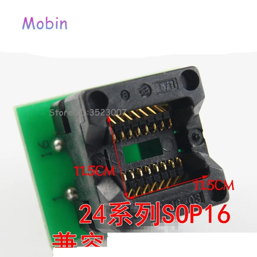 6 шт./лот SOP16 к DIP16 поворотный SOIC16 IC гнездо программиста адаптера 150mil лучшее