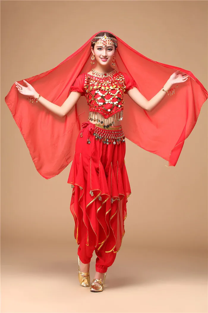 red Живота Танцы r костюм профессиональный Bellydance костюм для женщин Танцы r одежда Индия Танцы костюмы арабское Танцы для фестиваля - Цвет: red
