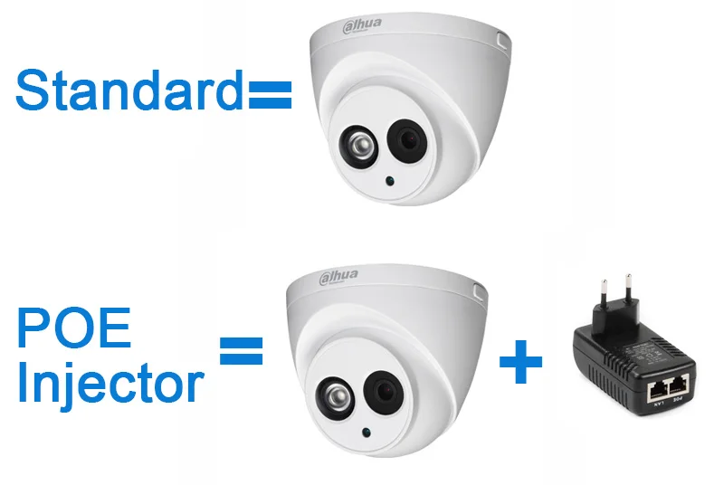 Сетевой видеорегистратор Dahua 6MP 4MP IP Камера h.265 PoE Встроенный микрофон IPC HDW4631C A HDW4433C