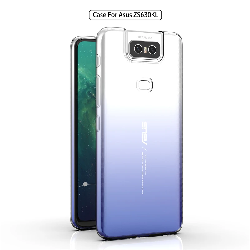 Чехол для Asus Zenfone 6 6Z ZS630KL тонкий силиконовый прозрачный мягкий ТПУ чехол накладка