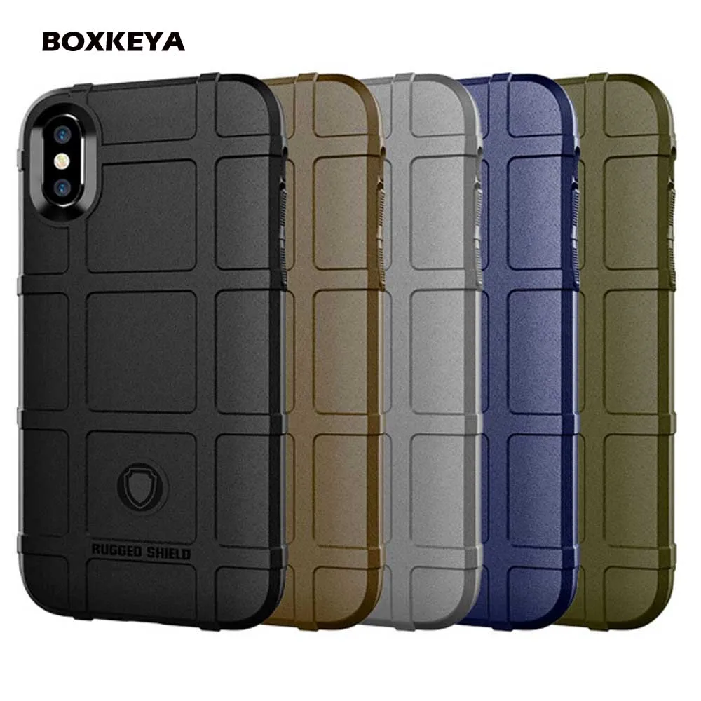 Прочная защита для iPhone 11 Pro Max XR 6 6S 7 8 Plus X прочная противоударный мягкий бампер