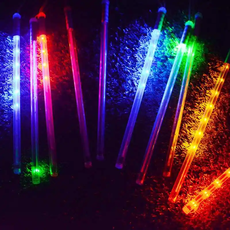

SZYOUMY RGB Solar LED Meteor Shower Rain Light Waterproof Fairy Christmas Lights for Outdoor Garland Patio Wedding Decoration