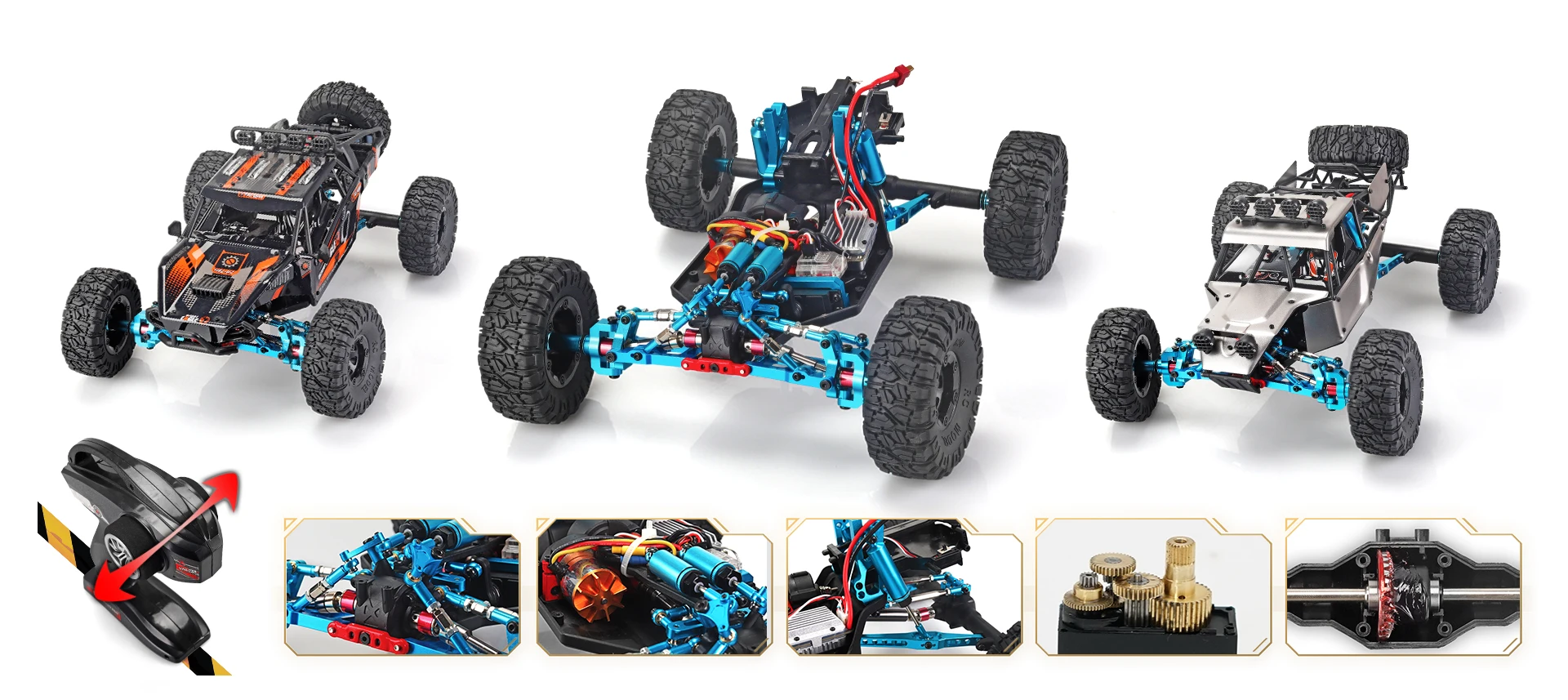 Радиоуправляемый автомобиль RTR 2,4g 4WD 4 канала 4x4 70 км/ч Радиоуправляемый автомобиль пустынный грузовик бесщеточный металлический обновленный PK WLtoys 12428 12423 детские игрушки для мальчиков