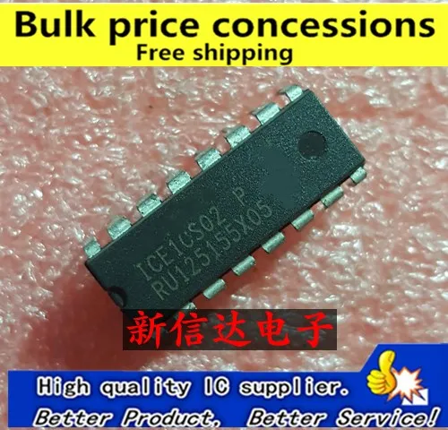 

Freeshipping 10pcs/50pcs/100pcs ICE1CS02G ICE1CS02P ICE1CS02 DIP-16 Power factor correction