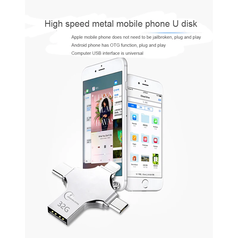 Usb флеш накопитель Ingelon 16 ГБ 32 64 128 флешка зашифрованный usb Type C Ankh Cross DJMusic
