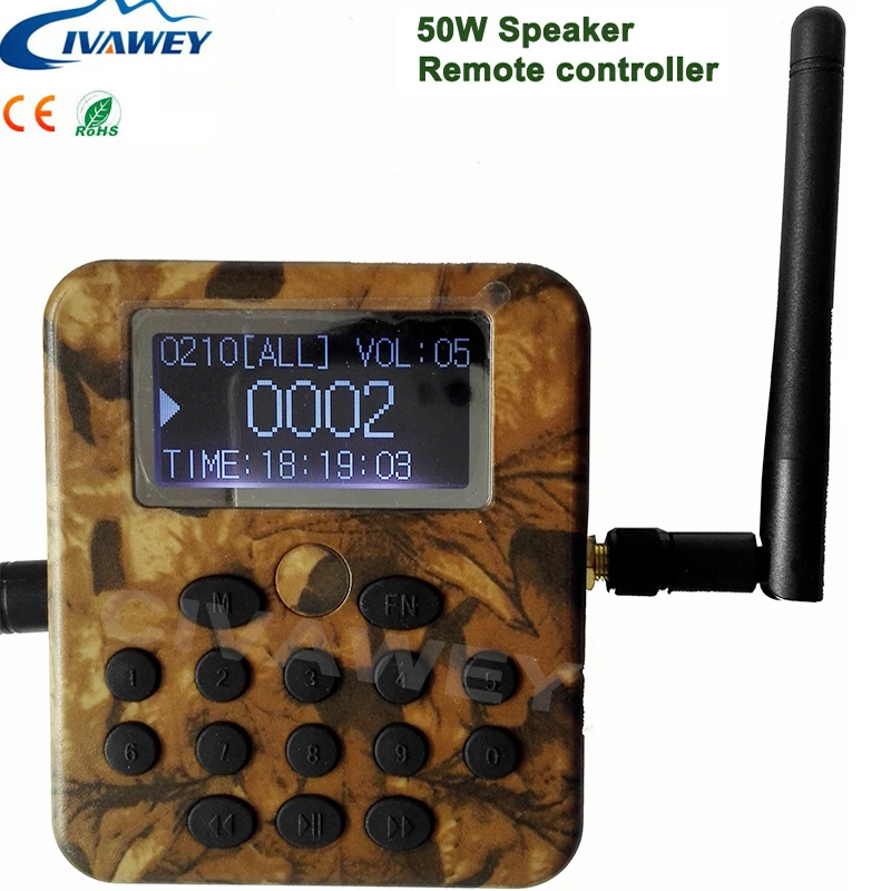 Встроенный 210 звук 130dB 300~ 500 м пульта дистанционного управления с таймером Открытый Охота Птица Гусь mp3 Caller громче приманка
