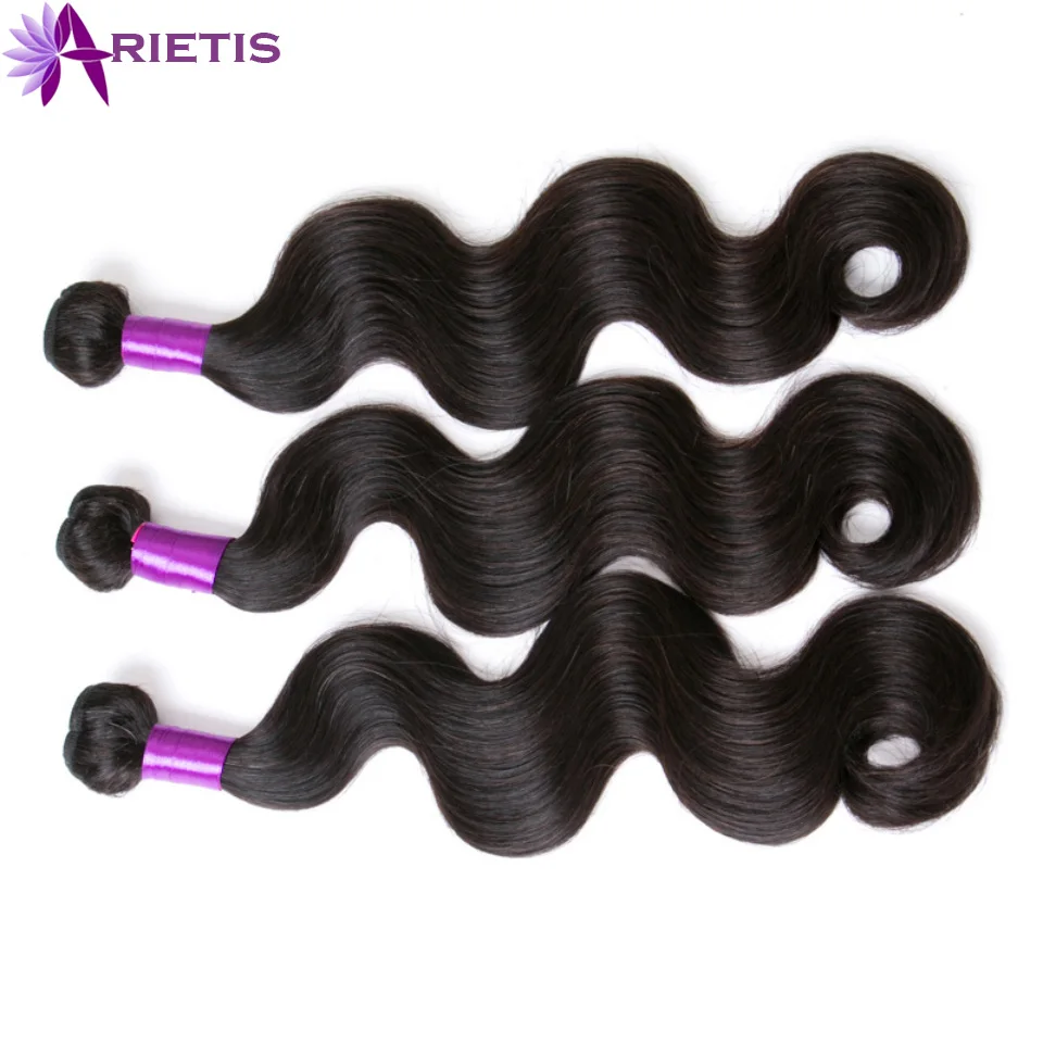 Овна Девы Человеческих Волос Перуанский Объемной Волны Weave Связки 100%