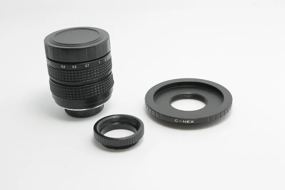 Fujian 25 мм F1.4 CCTV TV Movie lens + c Mount to nex для Sony Бесплатная доставка и номер