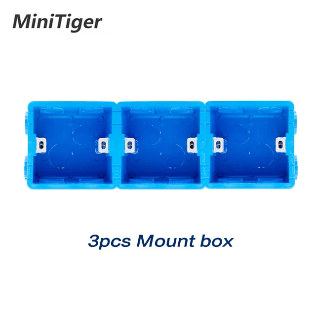 Blue Box Minitiger панель из нержавеющей стали двойная розетка 16A ЕС розетка+ женский ТВ разъем с RJ45 CAT5E Интернет порт Серебряный - Тип: Blue Box
