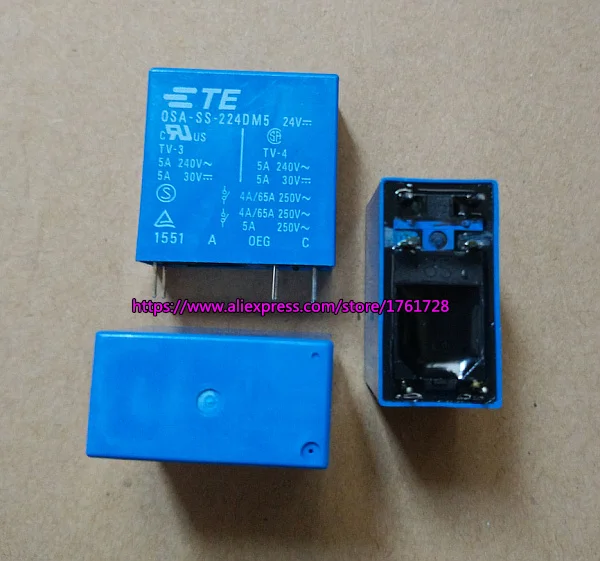 10 шт.! Абсолютно новый и оригинальный DPST 5A 6 контактов 12В 24В РЕЛЕ OSA SS 212DM5 224DM5 ~|24v