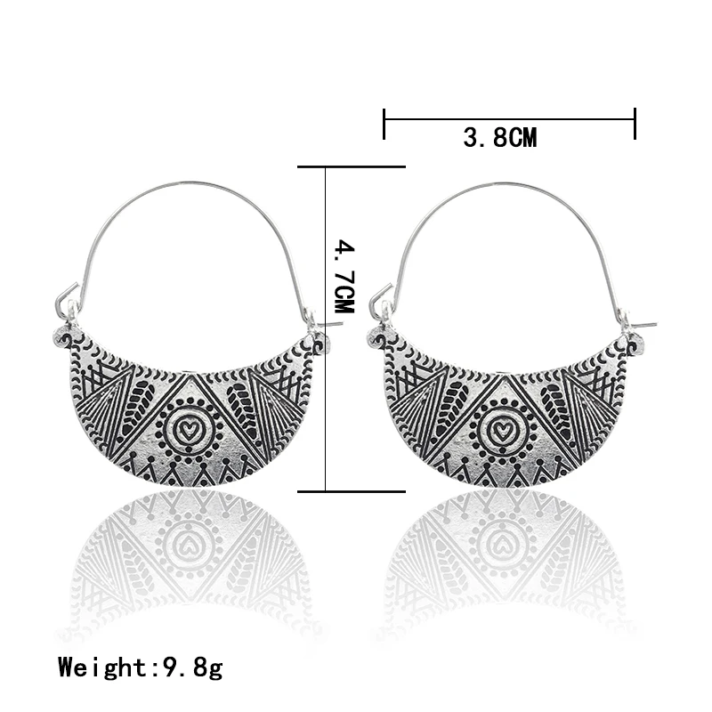 Новинка 2018 распродажа модные свисающие серьги Ретро стиль богемский цветок