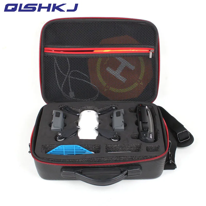 

DJI SPARK PU Portable Crossbody Waterproof Storage Single Shoulder Bag Fly More Carrying Case for DJI SPARK Drone Accessories