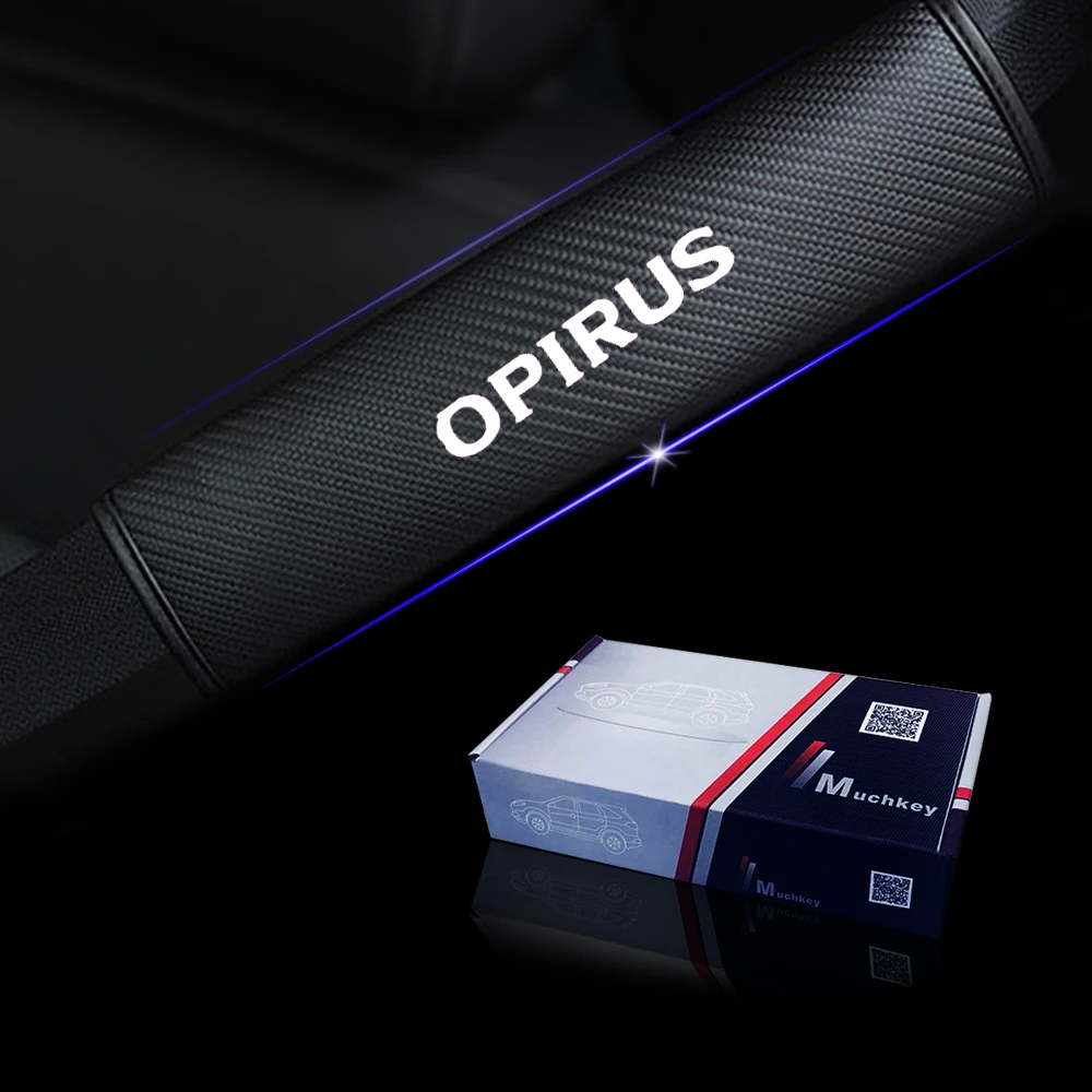 

For Kia Opirus Car Seat Belt Shoulder Strap Protect Pads Cover No Slip No Rubbing Soft Comfort 2Pcs Red Blue White