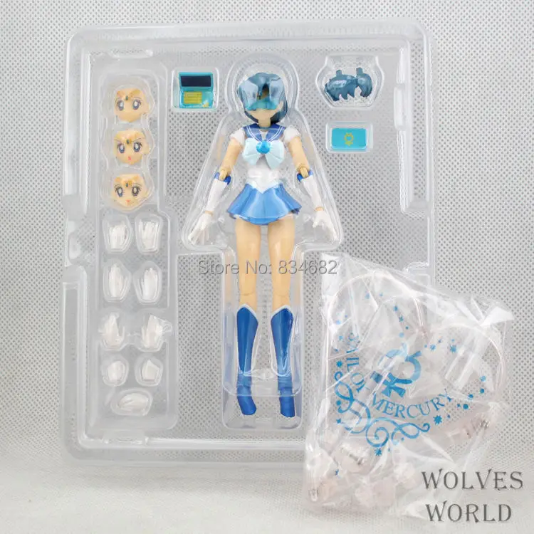 J.G Chen/Сейлор Меркурий S. Figuarts экшен фигурка Сейлор Мун тамаши страны с коробкой
